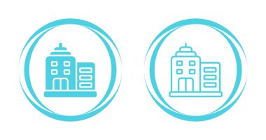 Bina simgeler ayarla, illüstrasyon vektör