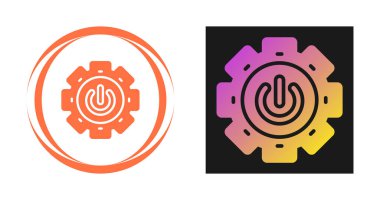 Beyaz arkaplanda izole edilmiş dişli simgeleri