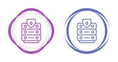 Veritabanı simgesi vektör illüstrasyon tasarımı