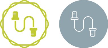 Kablo Etiketleri Vektör Simgeleri Ayarlandı 