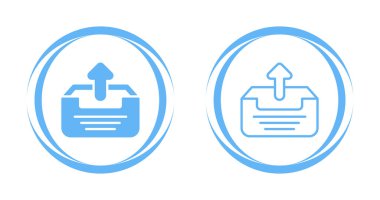 İletiyi gösteren bir ok içeren düz dizin simgesi.