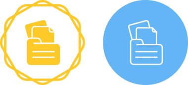 Çevrimiçi uygulamalar ve web ile ilgili amaçlar için oluşturulan bir belgeyi temsil eden renkli soyut bir simge.