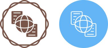 Belge paylaşım simgeleri ayarlandı, vektör illüstrasyonu