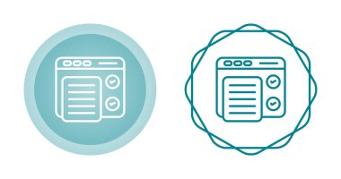 Dairesel dekoratif sınırları gösteren web sayfası simgeleri