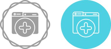 Artı işaretli grafik simgelerinin basit gösterimi 