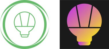 halojen ampul simgesi, fikir sembolü, beyaz arkaplanda izole edilmiş