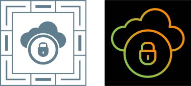 Siyah bulut hesaplama simgesi beyaz arkaplanda izole edildi. veri depolama, veri depolama konsepti. vektör illüstrasyonu