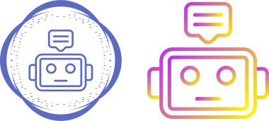 robot web simgesi vektör illüstrasyonu