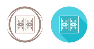 sunucu odası ikon vektör illüstrasyon tasarımı