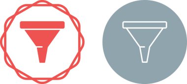 Filtre simgeleri. Web simgeleri basit resimleme     