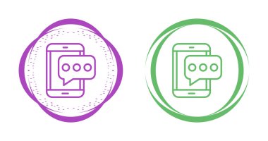 Akıllı telefonun renkli simgesi beyaz arkaplanda izole edildi  