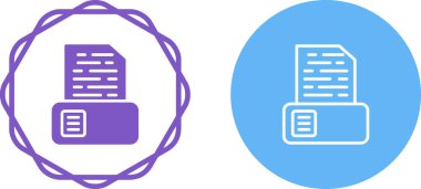  Belge arşiv simgeleri kümesi, vektör illüstrasyonu