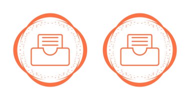 Çevrimiçi amaçlar için soyut bir tasarıma sahip belge simgesi.