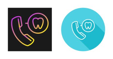 vektör logosu çizimi diş ve telefon