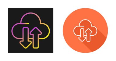 Paylaşılan sunucu simgeleri, vektör illüstrasyonu