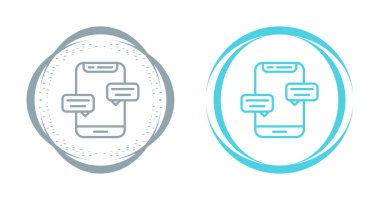 İleti simgeleri ayarlandı, vektör illüstrasyonu