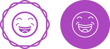 Gülümseme simgeleri beyaz arkaplanda izole edildi