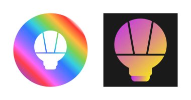 halojen ampul simgesi, fikir sembolü, beyaz arkaplanda izole edilmiş