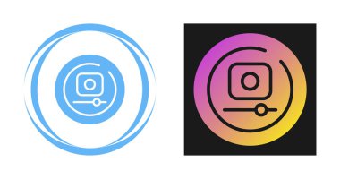 video kayıt simgeleri vektör illüstrasyonunu ayarla 