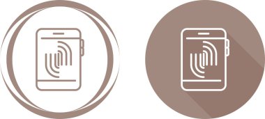 Akıllı telefon simgesi, telefon sembolü, modern cihaz işareti, beyaz arkaplanda renkli vektör 