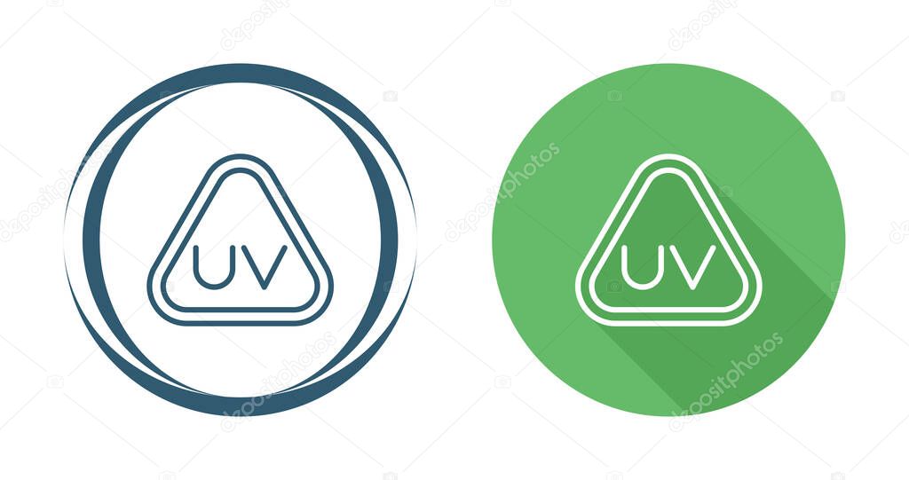 Ultraviolet Rays icon set vector illustration