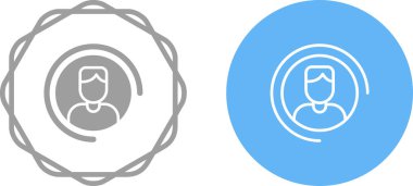 avatar web simgesi vektör çizimi