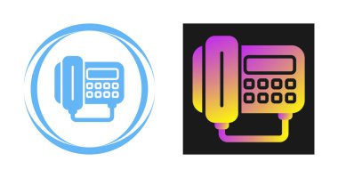 Telefon simgeleri, vektör illüstrasyonu