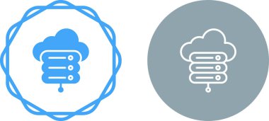 Bulut hesaplama teknolojisi simgesi