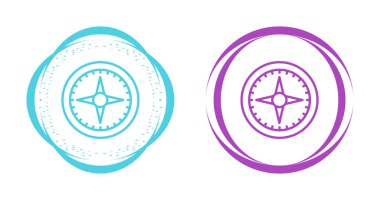 pusula simgeleri web basit illüstrasyon