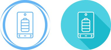 Beyaz arkaplanda renkli akıllı telefon simgesi izole edildi