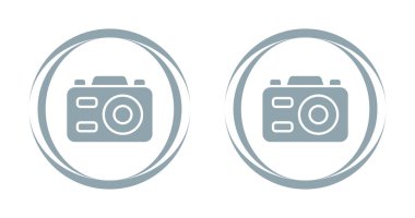 Fotoğraf makinesi simgeleri, vektör tasarımı 