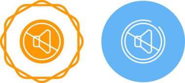 Simge vektör illüstrasyon tasarımını sessize al