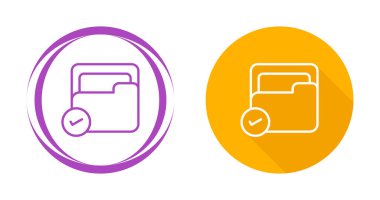 Belge Web simgesi vektör illüstrasyonunu kabul et