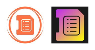 Beyaz arkaplandaki SD-kart simgelerinin web seti