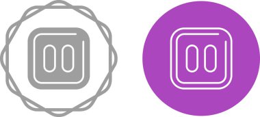 Simgeyi duraklat, vektör illüstrasyonu. Düz tasarım tarzı. Beyaz arkaplanda izole edilmiş vektör duraklat simgesi çizimi, duraklat simgesi. Simgeleri duraklat grafik tasarım vektör simgeleri