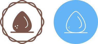 Beyaz arkaplanda izole edilmiş yumurta simgeleri, vektör illüstrasyonu 