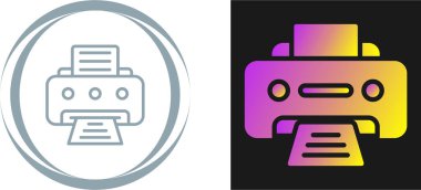 Yazıcı. Web simgesi basit tasarım  