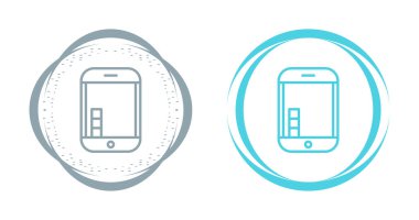 Akıllı telefon simgesi, telefon sembolü, modern cihaz işareti, beyaz arkaplanda renkli vektör 