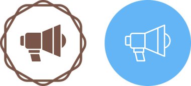 Megafon. Web simgesi basit illüstrasyon 