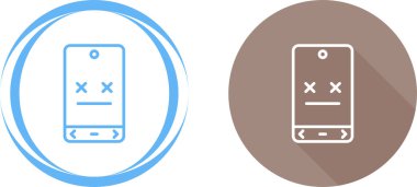 akıllı telefon simgeleri ayarlandı, vektör illüstrasyonu basit tasarım