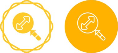 Büyüteç ve ok simgelerinin vektör kümesi