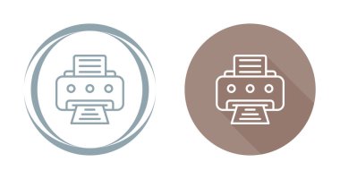 Yazıcı. Web simgesi basit tasarım  