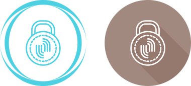 kombinasyon kilit mekanizması simgeleri ayarlandı. vektör 