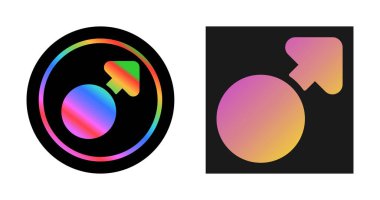 Beyaz arkaplanda ok simgeleri olan daireler, vektör yanılsaması 