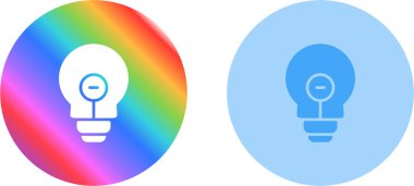 Ampul simgeleri ayarlandı. Web simgeleri basit resimleme