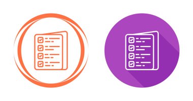 Kontrol listesi simgeleri ayarlandı, vektör illüstrasyonu