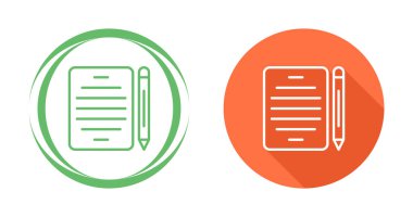 Not defterleri ve kalemler: basit web uygulama simgeleri.