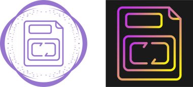 Belge simgesi işareti vektör çizim