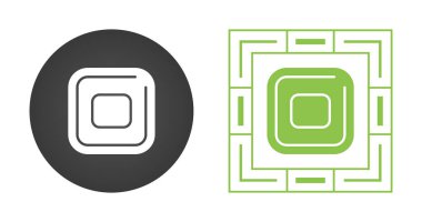 Geometrik desenlere sahip modern kare simgeler