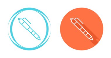 Kalem simgesi çiziyorum. Mürekkep izi sembolü yazılıyor. Kalem vektörü illüstrasyonu yazılıyor.